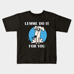 borzoi let me do it for you dog Kids T-Shirt